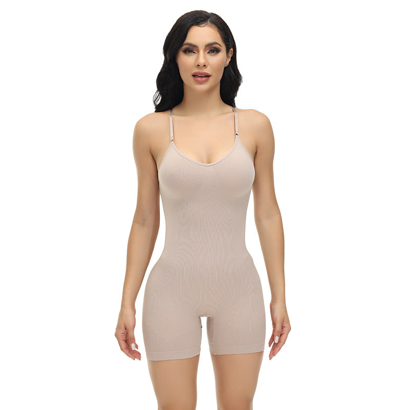 Hot selling seamless one-piece shapewear for women, with abdominal and hip lifting, tight fitting shaping underwear, slimming and body shaping corset