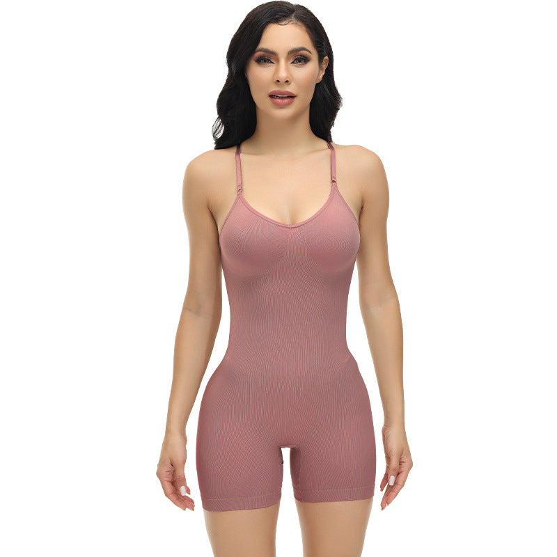 Hot selling seamless one-piece shapewear for women, with abdominal and hip lifting, tight fitting shaping underwear, slimming and body shaping corset