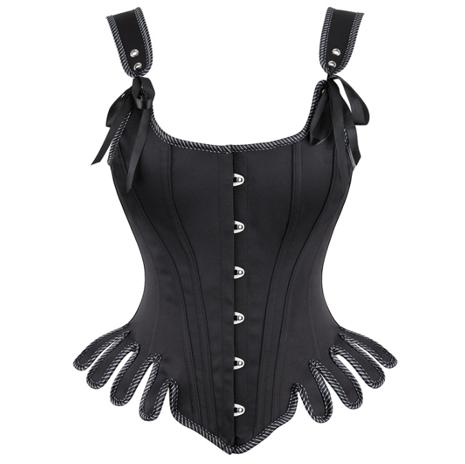 Hanging Strap Retro Strap Chest Fan Shaped Lace Shaped Tank Top Women Waist Tight Corset