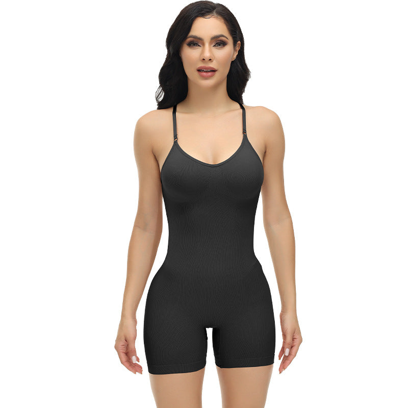 Hot selling seamless one-piece shapewear for women, with abdominal and hip lifting, tight fitting shaping underwear, slimming and body shaping corset